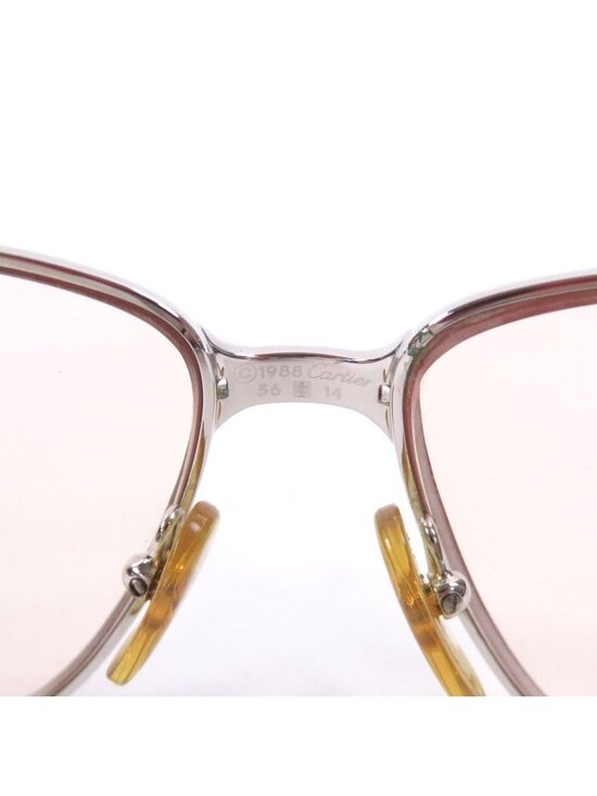 Cartier Vintage Maillon Panthere Sunglasses Eyewear Silver 14 main image 7